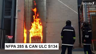 Fire testing at TECNALIA laboratories [upl. by Raynold]