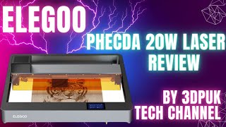 Elegoo Phecda 20w laser review laser elegoo [upl. by Jinny]