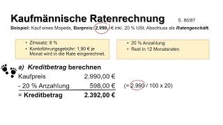 Ratenkredit Berechnung [upl. by Brie]