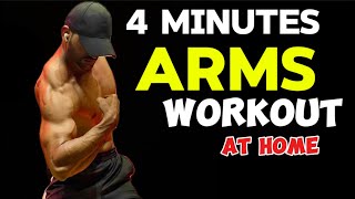 “4Minute Arms Workout at Home  Quick amp Effective Upper Body Routine” [upl. by Oidivo]