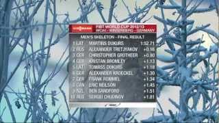 IBSF World Cup 20122013 Mens Skeleton WC4 Winterberg HIGHLIGHTS [upl. by Jaella643]