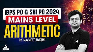 IBPS PO amp SBI PO 2024  Mains Level Arithmetic Questions  By Navneet Tiwari [upl. by Nnylkcaj]