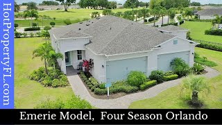 Florida New Model Home Tour  Four Seasons At Orlando  Villa  55 Gated  Kissimmee [upl. by Chloette]