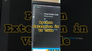 Extensions for Python in VS Code ytshorts viral shortsfeed trending python [upl. by Melodie]