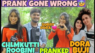 DORA BUJI PRANKED BY CHLM KUTTI ROOBINI 😂 DORA GOT TENSION  PRANK GONE WRONG  VJ SAMER  HASHTAG [upl. by Solracnauj]