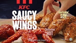 KFC Saucy Wings  Too Good to Hold Back [upl. by Solohcin]