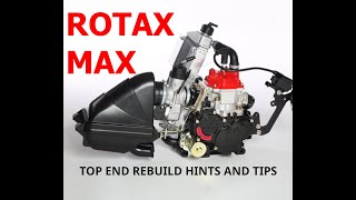 Rotax Max kart engine top end rebuild  assembly [upl. by Dempster683]