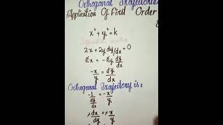 Orthogonal Trajectories Differential Equations [upl. by Kcireddor381]