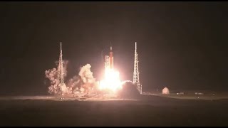 Blastoff NASAs Artemis 1 moon rocket launches on historic first mission [upl. by Arnuad]