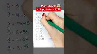 Mathehack  Multiplizieren mit 99 [upl. by Gotthelf]