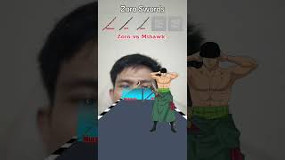 Zoro 🆚 Mihawk⁉️zorovsmihawk zoro onepiece anime [upl. by Morra691]