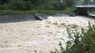 Das Hochwasser der Gross Schliere zwischen Alpnach und Sarnen OWwmv [upl. by Rafat]