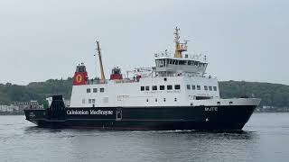 MV Bute Departs Rothesay 12524 [upl. by Neemsaj351]