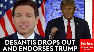 BREAKING NEWS DeSantis Drops Out Of Presidential Race And Endorses Trump [upl. by Goldfarb]