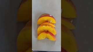 Easy peach puff pastry tart peachpuffpastrytart peachrecipe easypeachrecipe easydessert [upl. by Yoreel]