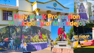 Holy Week Procession Municipality of Madridejos Bantayan Island Cebu  Marz Vlog [upl. by Rehpoitsirhc433]