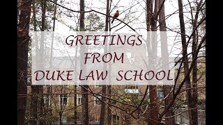 Greetings from Duke Law School [upl. by Hafler679]