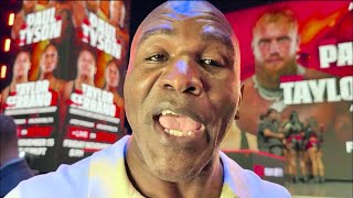 Evander Holyfield reacts to Mike Tyson SLAPPING Jake Paul Says Paul CANT OUTBOX TYSON [upl. by Sivar]