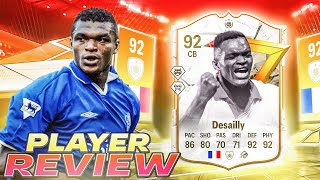 😳92 GOLAZO ICON DESAILLY PLAYER REVIEW  EA FC 24 ULTIMATE TEAM [upl. by Nirret]