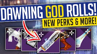 Destiny 2  DAWNING 2023 GOD ROLLS BEST Weapons You NEED From The Dawning  Season of the Wish [upl. by O'Dell232]