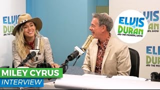 Miley Cyrus Chats About Her Crazy Family Loving Life in Malibu and Stage Fright  Elvis Duran Show [upl. by Alilak]