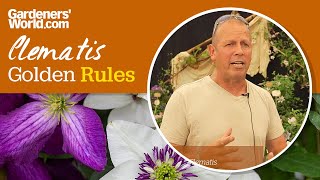 Caring for clematis  Golden Rules [upl. by Possing]