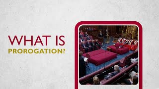 What is prorogation  House of Lords [upl. by Tnarg917]