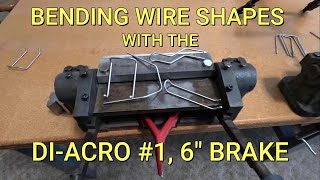 MAKING WIRE SHAPES WITH THE DIACRO 1 6quot BRAKE [upl. by Ephraim]