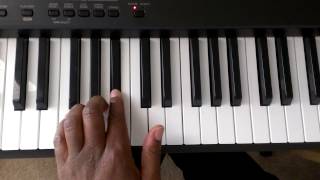 Major Scales How to Play F Major Scale on Piano Right and Left hand [upl. by Thalia]