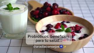 Probióticos beneficios para tu salud [upl. by Eugatnom]