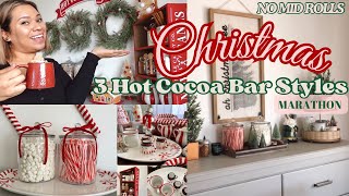 COZY🎄CHRISTMAS DECORATING MARATHON CHRISTMAS☕️HOT COCOA BAR IDEAS christmasdecor [upl. by Donnelly]