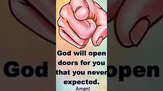 God Will Open Doors For You That You Never Expectedopendoors God JesusChrist TheMostHigh [upl. by Berna387]