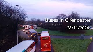 Buses in Cirencester  28112024 [upl. by Dez]