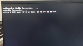 Startup PC Lenovo All in one quotChecking Media Presence Media Present Start PXE over IPv4 on MACquot [upl. by Landing286]