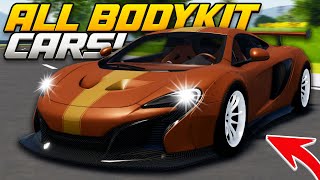 Every Car with a BODYKIT in Roblox Vehicle Legends On sale Cars [upl. by Wycoff]