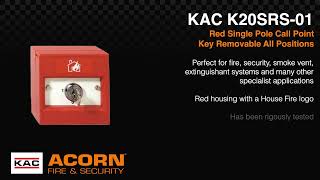 KAC K20SRS01 Red Single PoleKey Removable All Positions 01 – House Flame Marking  Acorn Fire [upl. by Eelram]