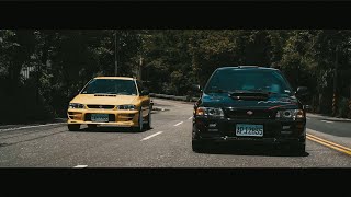 90回歸的經典夢Subaru Impreza GC8 STI vs Impreza GF8 STI4k [upl. by Nigam]