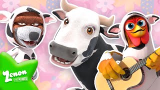 Lola the Cow 🐮 ZENONS FARM  More Kids Songs  Toddler Learning [upl. by Ttirb]