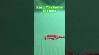 How to Tie a Bowline on a Bight [upl. by Locklin868]