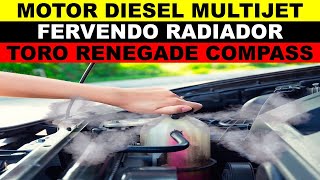 Motor diesel fervendo radiador multijet 20 toro renegade compass junta do cabeçote [upl. by Willis]