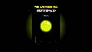 恒星的颜色随着温度而改变，温度越高颜色越蓝？恒星 天文 探索宇宙 科普 [upl. by Kurland]