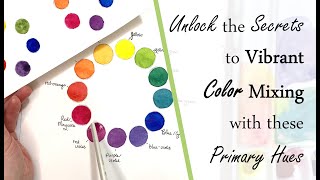 Mix Vibrant Colors with Ease Paint the Color Wheel with These 3 Primary Hues Color Theory Part 1 [upl. by Dlonyar251]