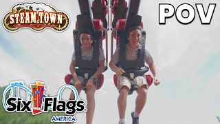 NEW Professor Screamores SkyWinder OnRide Reaction  Six Flags America Newfor2024 [upl. by Kryska903]