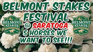 Belmont Stakes Festival  5 Festival Horses We Cant Wait To See [upl. by Salahcin]