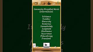 Commonly Misspelled Words 115 spellingmistakes spellingerrors spelling exam education [upl. by Orlina]