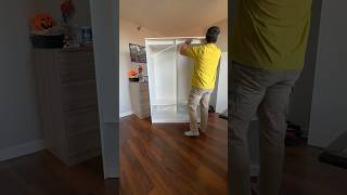 Ikea Kleppstad wardrobe with sliding doors ikea furniture dewalt diy interiordesign homedecor [upl. by Siradal]