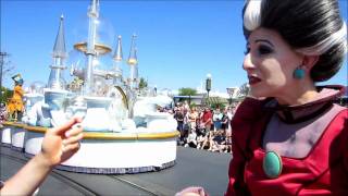 Tommy sees Anastasia AGAIN on Saturday Celebrations Parade Magic Kingdom Disney World [upl. by Yrrol]