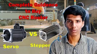 Guidence for Buying CNC Router  Stepper VS Hybrid Servo VS Pure Servo Motor  In Tamil [upl. by Anillek]