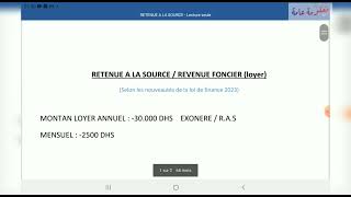 RAS LOYER RETENUE A LA SOURCE [upl. by Neelhtac]