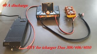 Setup iCharger duo 4063084010 pour décharger à 40A avec banc de résistances  resistor bank [upl. by D'Arcy]